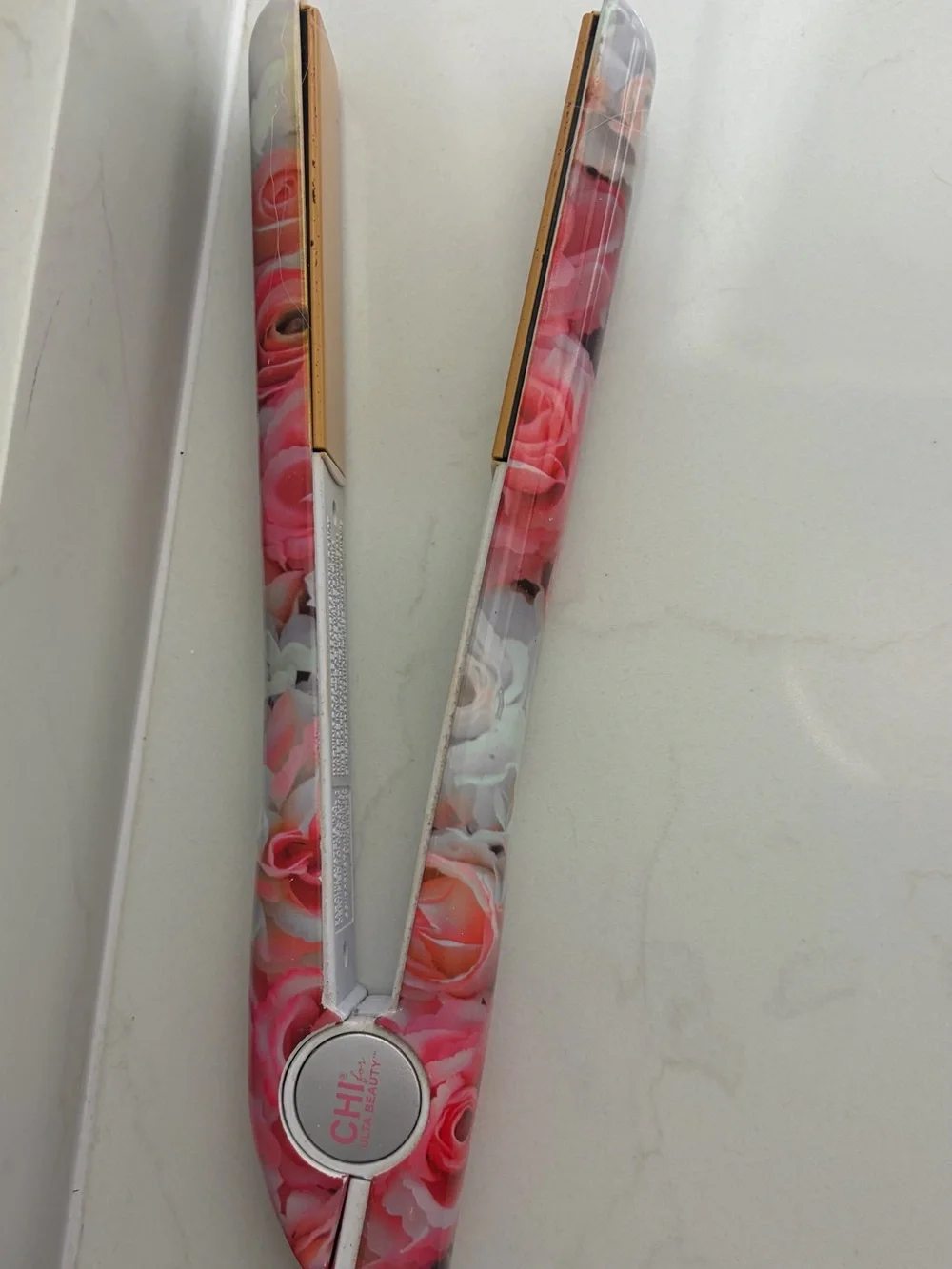 CHI Pink Floral Ceramic Hair Straightener